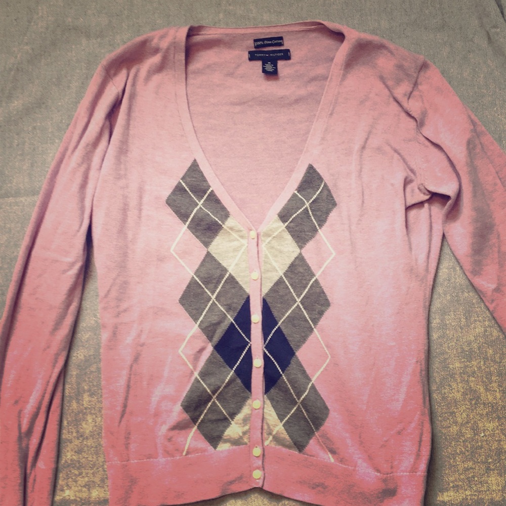 Tommy Hiliger Argyle sweater